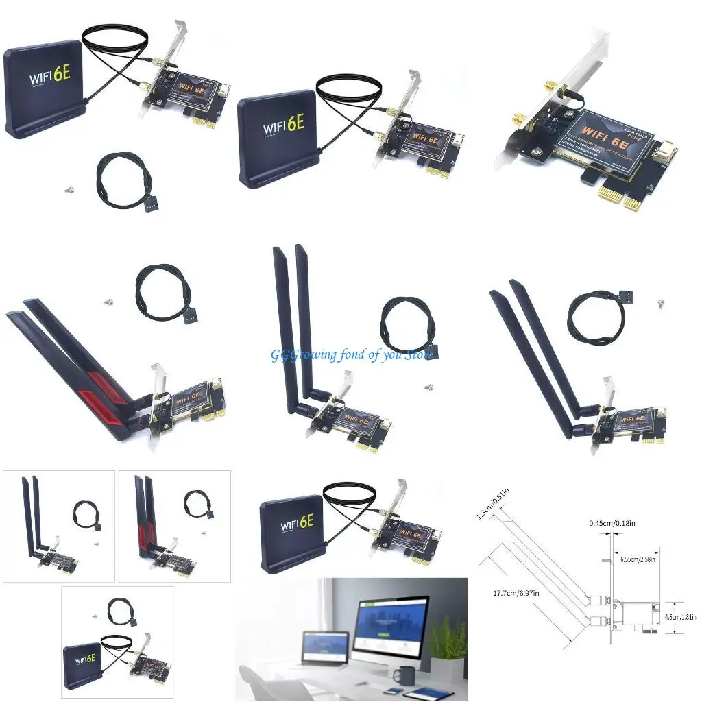 H9EB بطاقة WIFI سريع TXG-AX5400 WiFi6E محول لاسلكي محول الشبكة 2.4/5/6 جيجا هرتز