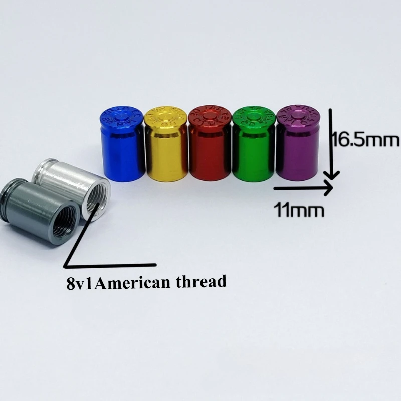 Bullet Case Valve Caps - US Standard Fit - 4PCS  Covers for All Cars & Motorcycles Factory Manufacturer