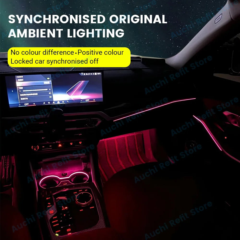 11 colori LED Cup Holder Light per BMW serie 5 G30 G32 6GT 2018-2023 Car Water Cup luci ambientali lampada decorativa Refit Parts