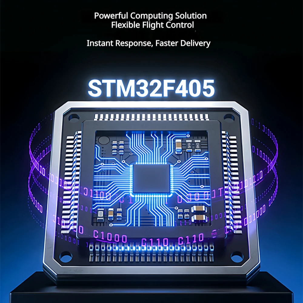 30.5*30.5mm AET HD F405 Flight Controller 60A 4in1 ESC Stack for Freestyle RC FPV Racing Drones