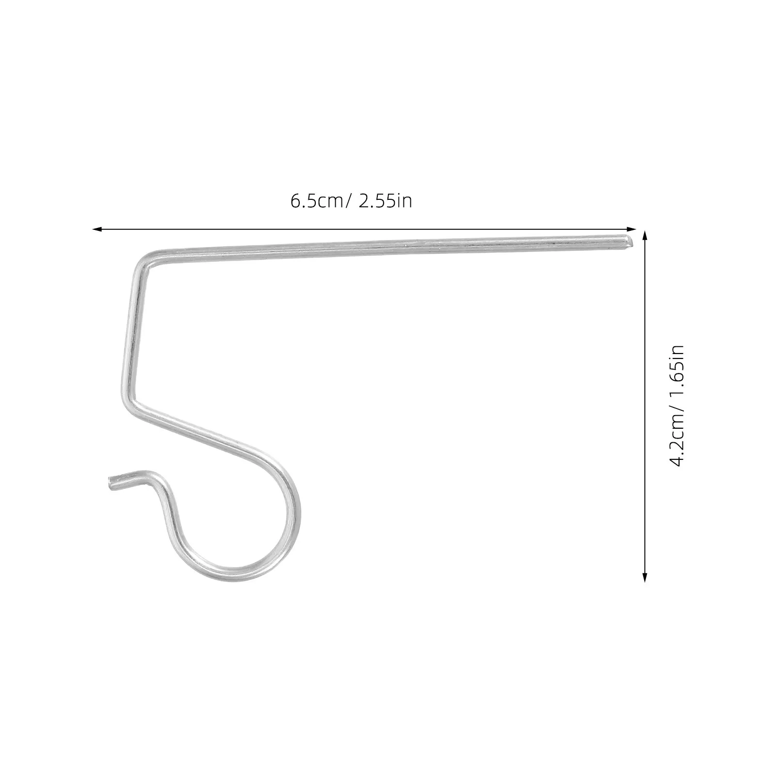 100Pcs Weather-Resistant Metal Gutter Hooks for Outdoor Lights and Lanterns Easy Installation Metal Gutter Hooks