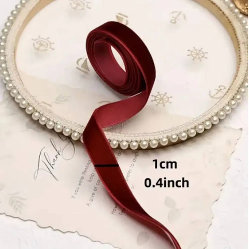 Velvet ribbon, 2 yards *1.57 inches, gift flower packaging bow handmade DIY Christmas decoration clothing sewing accessories.