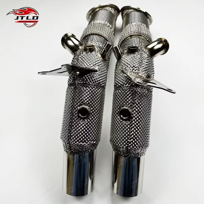 304 Stainless Steel High Flow Exhaust Downpipe For Ferrari SF90 - Performance Racing Upgrade Direct Fit