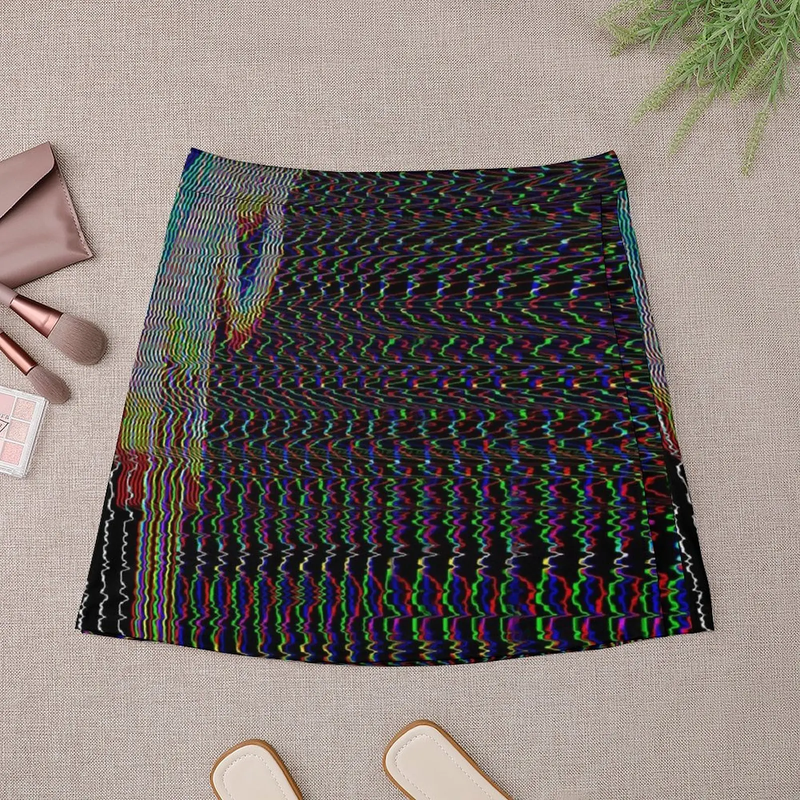 Nobody exists on purpose. AKA Pixel Rick. Mini Skirt Skirt satin Clothing female Miniskirt Mini Skirt
