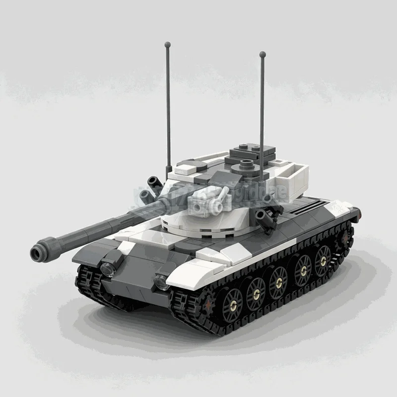 551PCS Tracked Armored Vehicle Building Blocks Model Rotating Turret Desert Camouflage DIY Assembly Toy Collector Display Gift