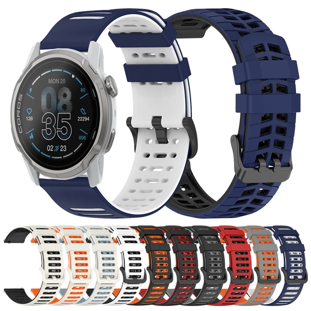 22 مللي متر سيليكون حزام ل كوروس APEX 4 2 برو 42 مللي متر 46 مللي متر تنفس المعصم الفرقة ل كوروس بيس برو 3 الرياضة سوار ذكي اكسسوارات #1