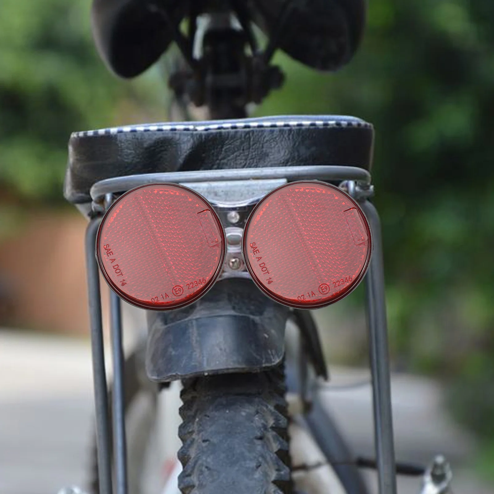 

8Pcs Round Reflectors for Trailer Reflective Plastic Waterproof Car Accessories High Visibility Warning Reflectors