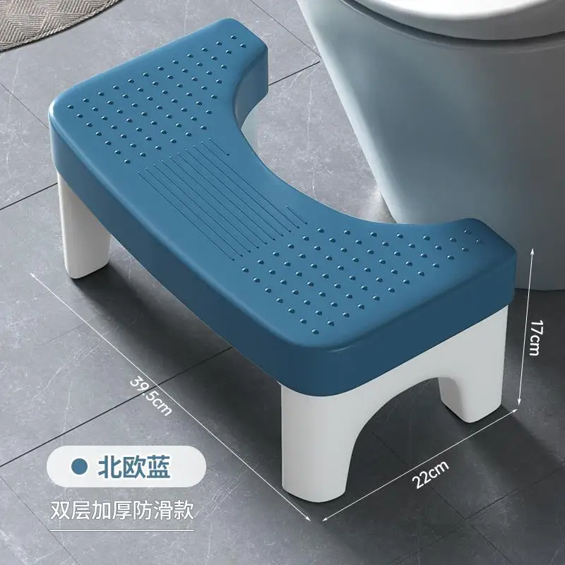 Stools & Ottomans Living Room Furniture Household Thick Squat Toilet Helper Anti‑slip Footrest Bathroom Soft Seat Pad Restroom