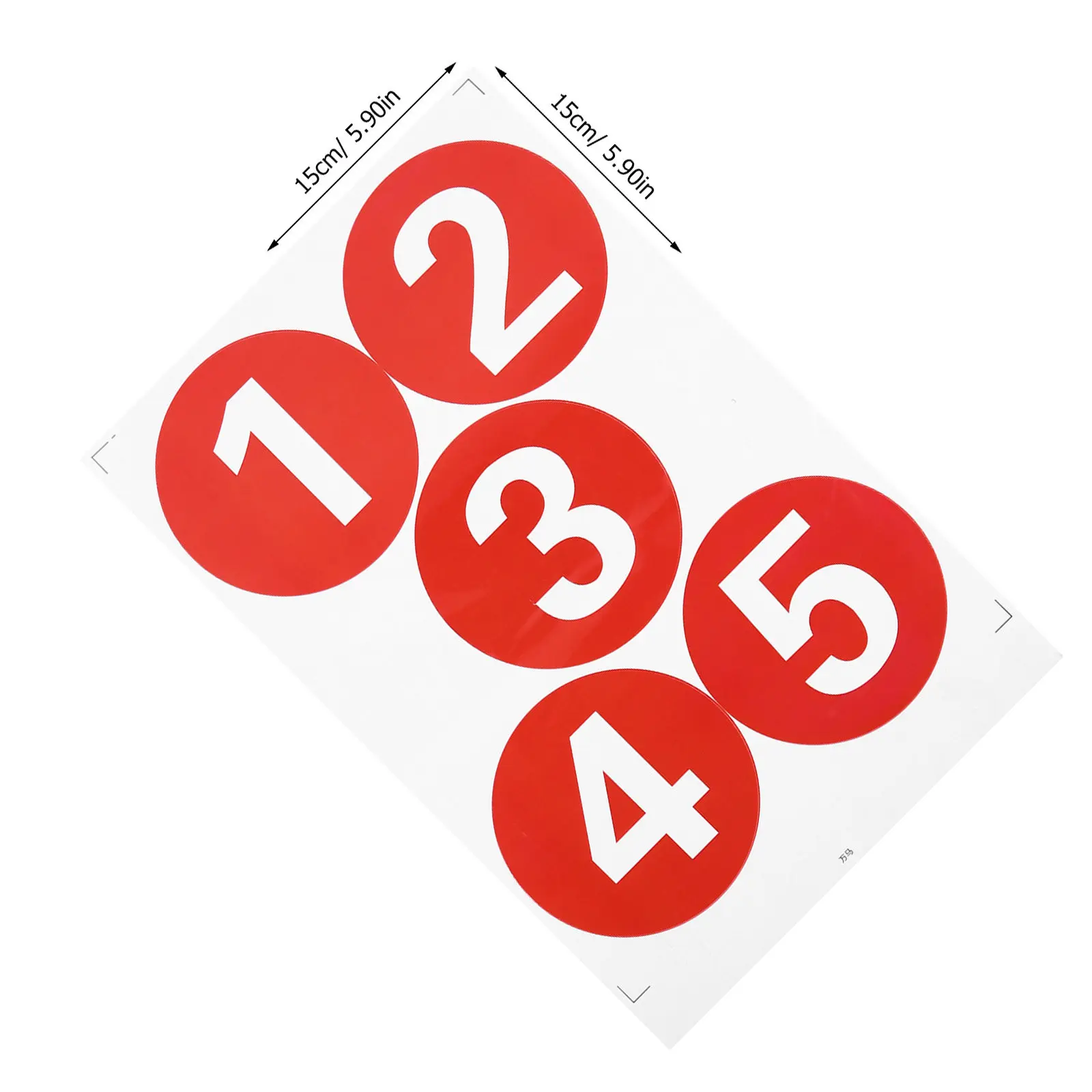 2Sheets Waterproof Number Sticker For Home Organization Garden Round Stickers PVC Serial Labeling Appliance