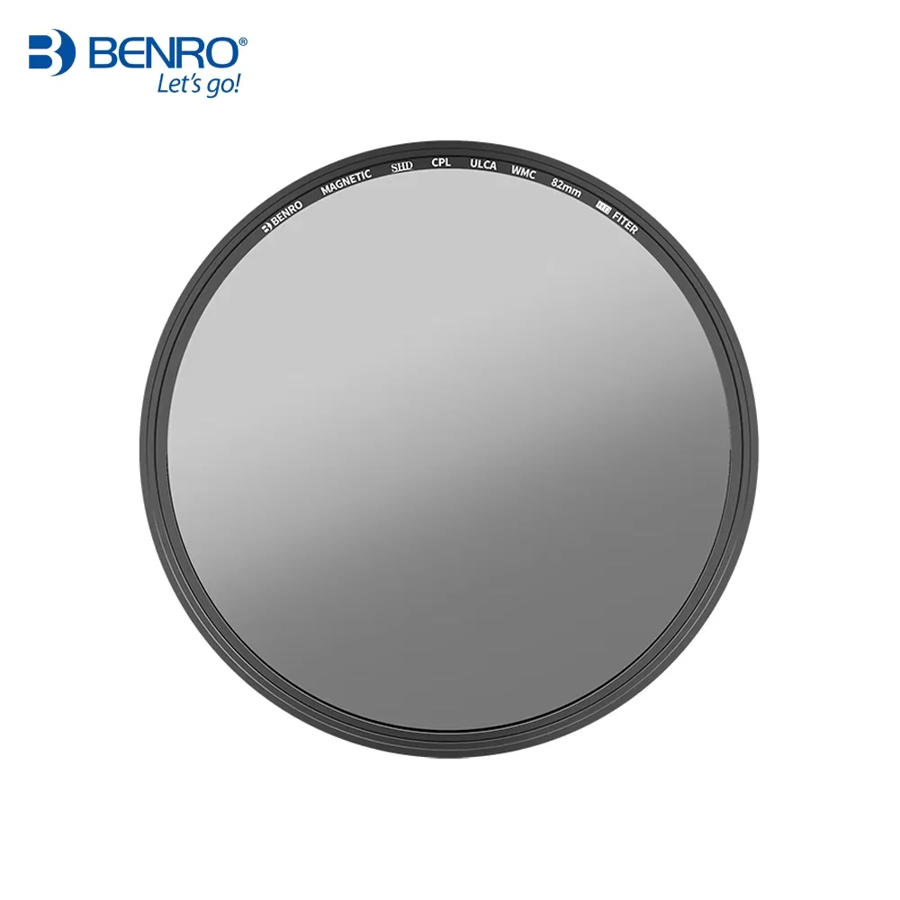 Benro SHD CPL Slim กรองกระจกกลมเคลือบหลายสําหรับเลนส์กล้อง 49 52 55 58 62 67 72 77 82 มม.Circular Polarizer กรอบทองเหลือง