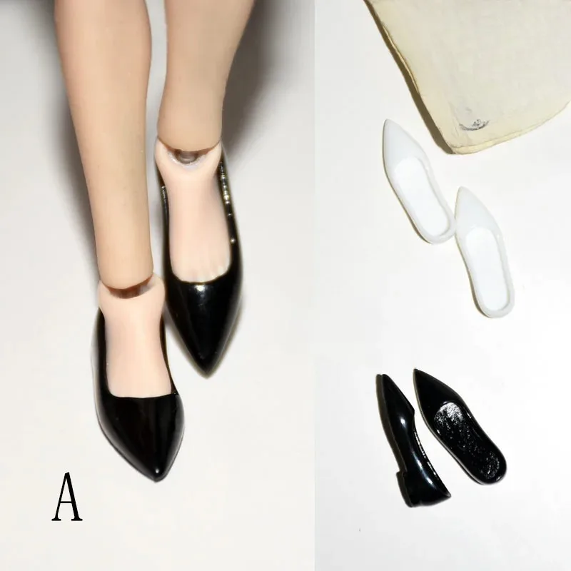 Weibliche Mode im Maßstab 1:12, verschiedene Stile, Fischmaul, spitze, quadratische High Heels, flache Schuhe, Modell für 6-Zoll-Soldaten-TBL-T01/02-Körper