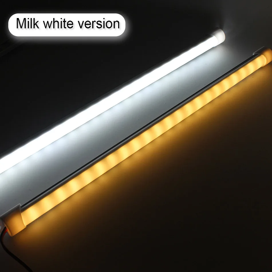 Tira de luces LED de 33cm, 12V de CC, 24V, lámpara de barra de tubo rígido duro, 330mm x 15mm, IP65, tiras de luces de cuentas blancas impermeables de 5630 led para bricolaje