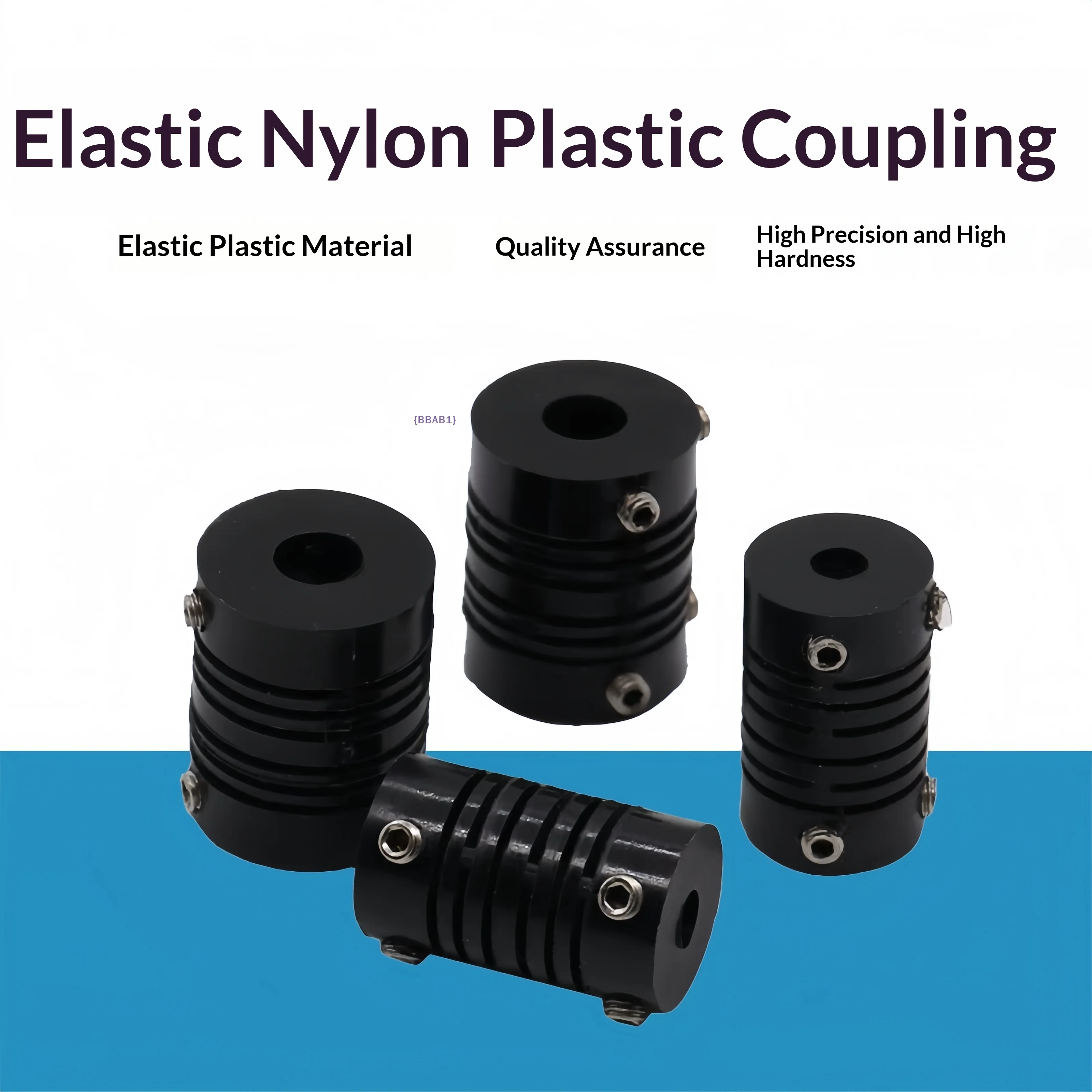 【AB1】1PCS Elastic Nylon Plastic Coupling Parallel Concentric Coupling Encoder Connecting Coupler Hole 4mm6mm8mm10mm{H}