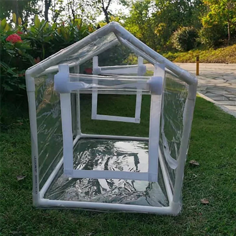 

High Quality Portable Mini Greenhouse With Transparent PVC Cover, Roll-Up Front Door, And Easy Assembly For Indoor/Outdoor Garde