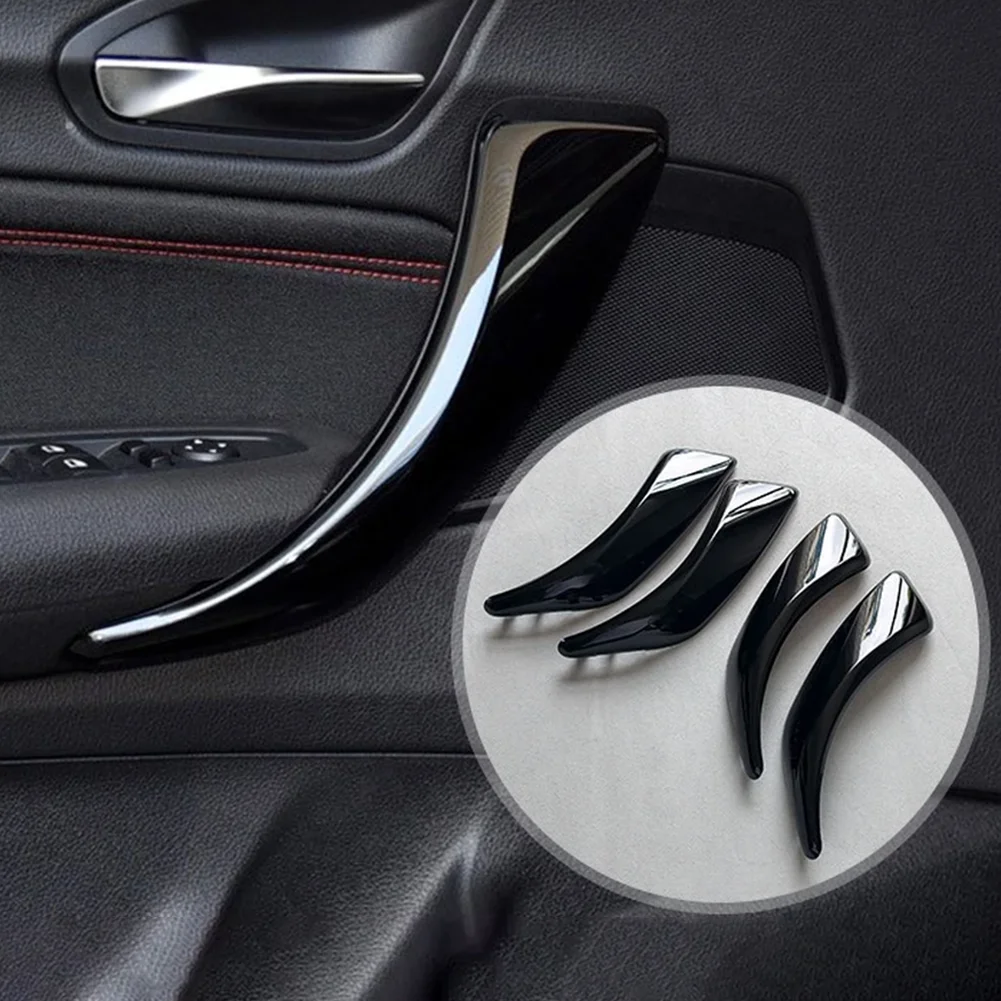 2/4pcs Car Door Panel Cover Trim For Mercedes-Benz 1/2 Series F20 F21 F22 F23 Handle Cover Central Control Cup Holder Panel