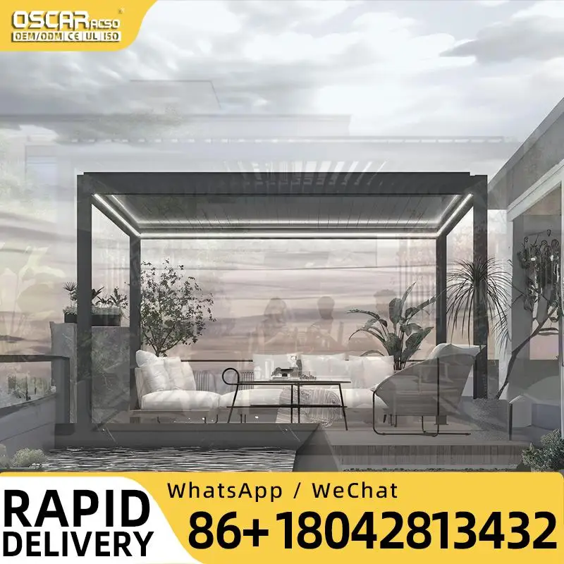 SelfSupporting RainResistant Pergola Roof System for Outdoor Spaces and Backyards pergola