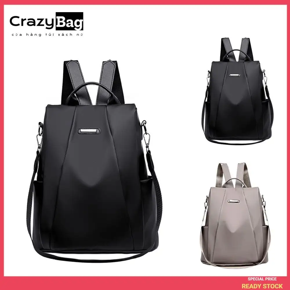 Mochila anti-roubo para mulheres, versão coreana, lona de nylon, tecido Oxford, moda moderna, novo, 2024