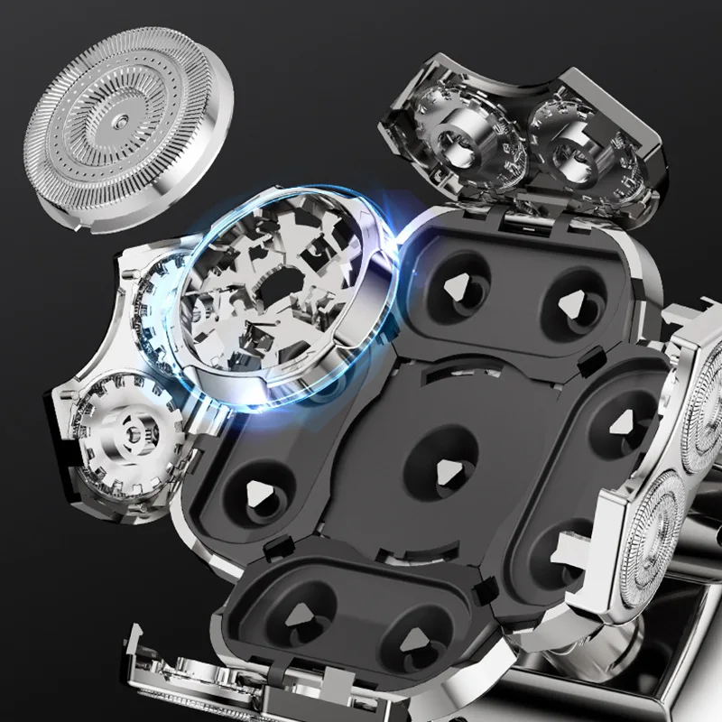 Ersatz-Elektrorasiererkopf 3/5/6/7/8/9 Schwimmender Scherkopf Nasentrimmer Haarschneider Gesichtsreinigungsbürste Massagekopf – Detail 4