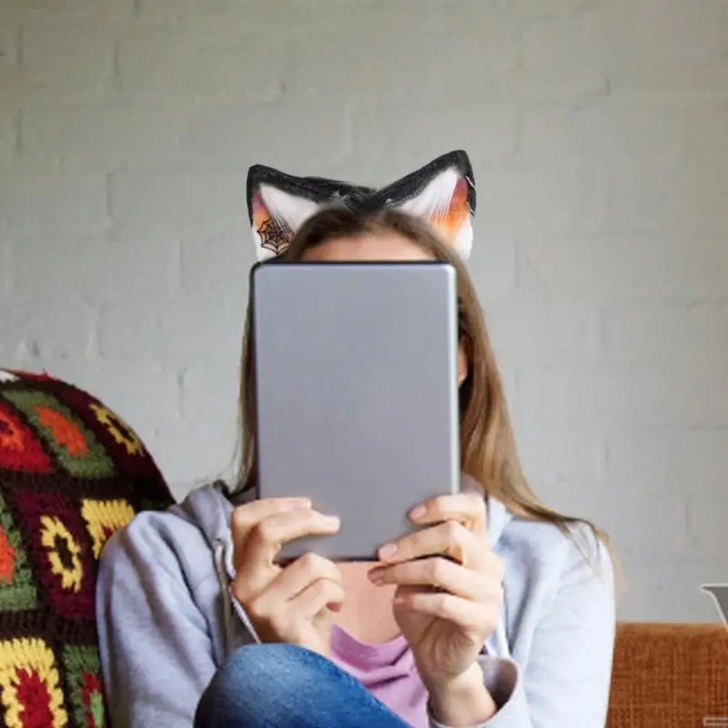 49mf pour femmes oreilles chat Cosplay Cosplay Coiffre cheveux sexy accessoires cheveux en peluche