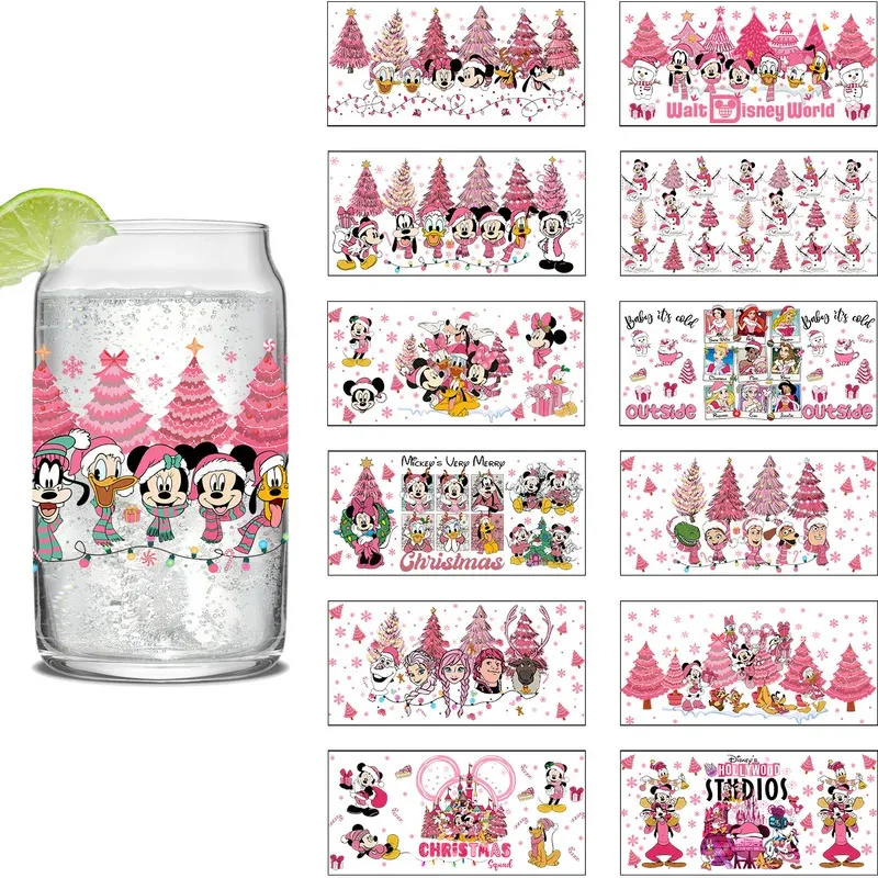 

Cute Stitch UV DTF Transfer Sticker for 16oz Libbey Glasses Wraps Cup DIY Waterproof Easy To Use DIY Sticker Cartoon Cup Wraps