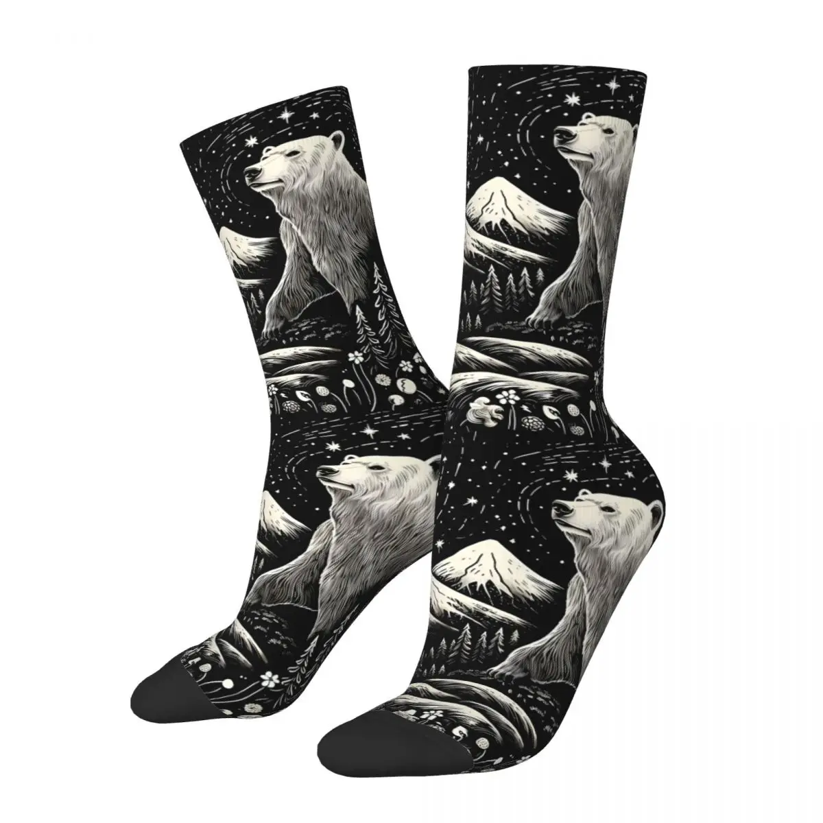 Raccoon Sock Printed Man Polyester