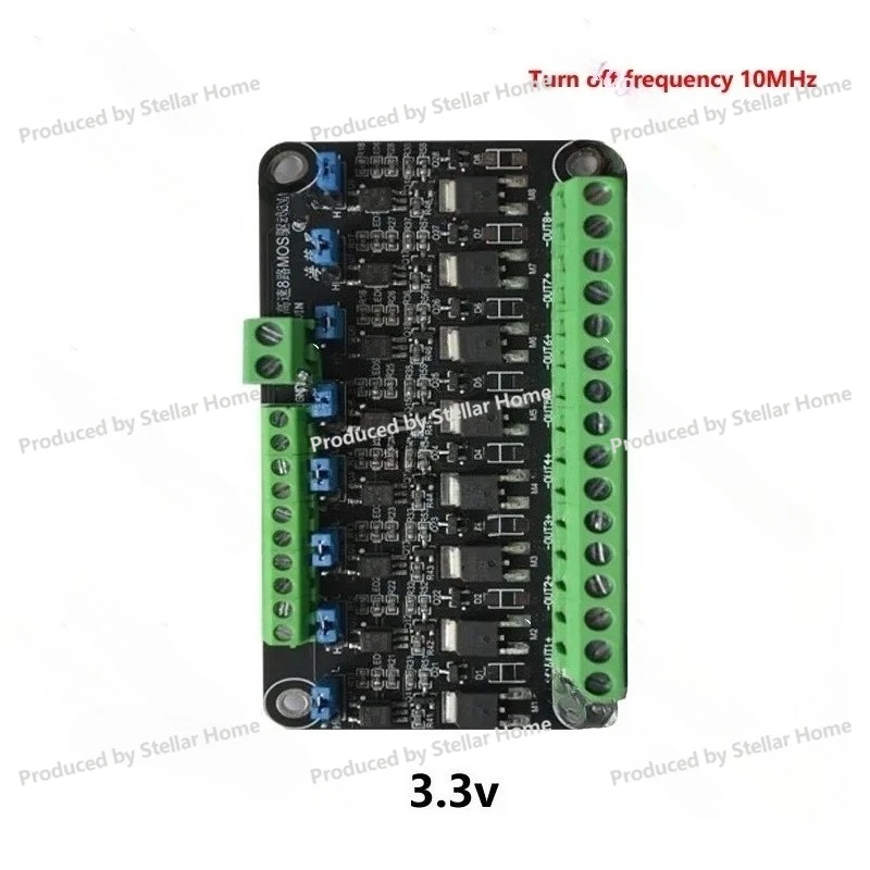 8-Channel MOSFET Module Microcontroller PLC Amplification Field-effect Drive Tube Optocoupler Isolation PWM Control Light Switch