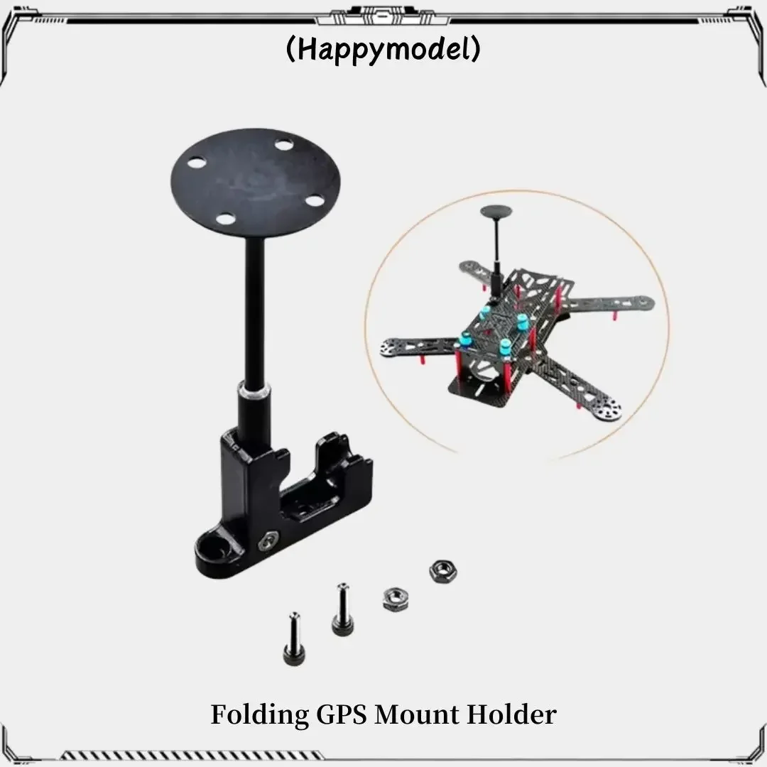 Base di supporto per staffa pieghevole per supporto per antenna GPS in plastica per quadricottero FPV fai da te Drone QAV250 ZMR250