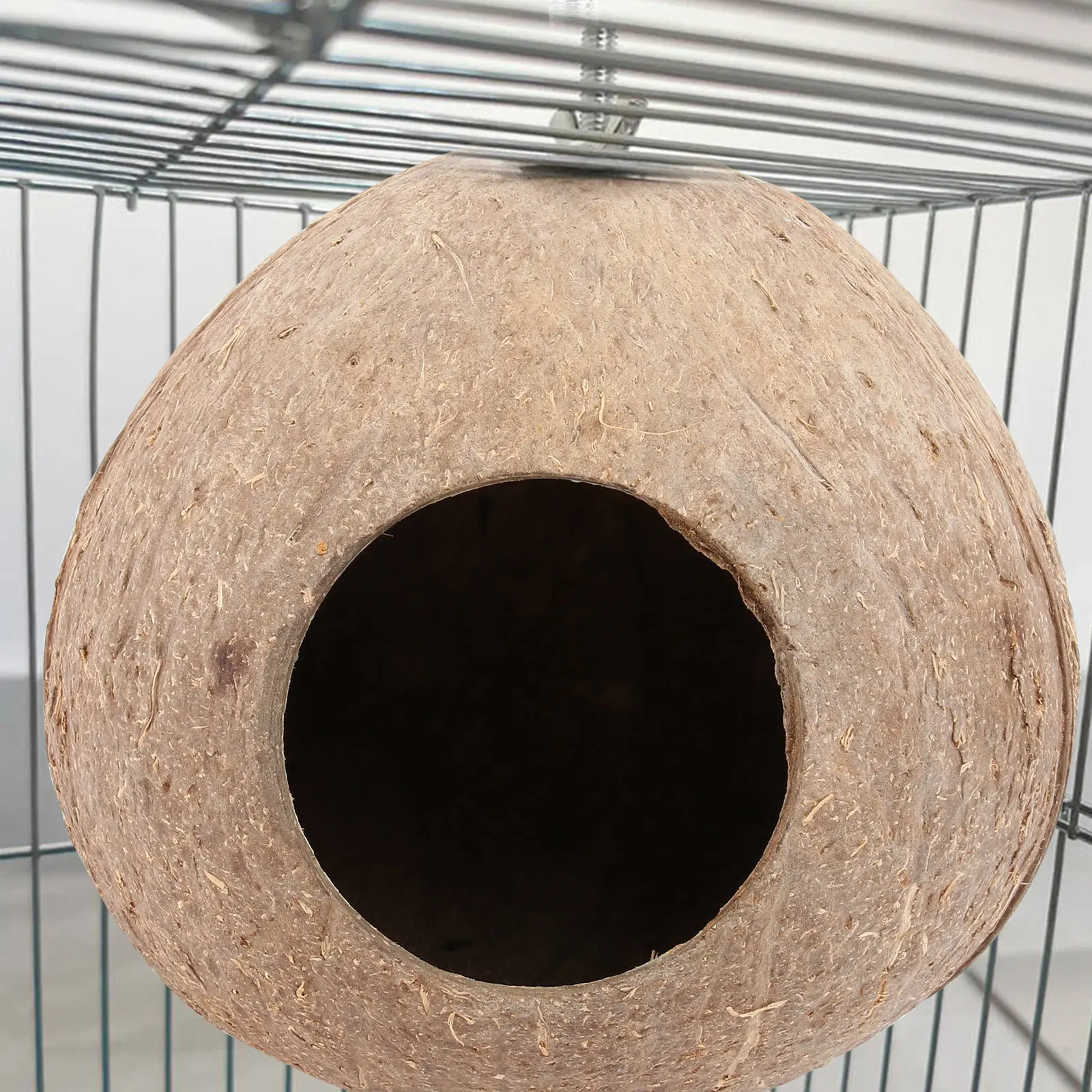 

Coconut Shell Bird Nest Handcrafted Creative Birds Shelter Perfect for Small Birds Protection in Winter Summer Rain Strong Winds