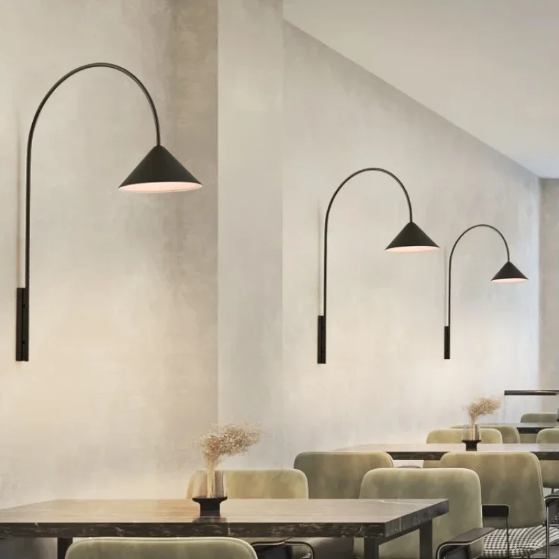 

SANDYHA Nordic Wrought Iron Wall Lamp LED Light Fixture for Living Room and Bedroom Stylish Restaurant Decoration E27 Bulb