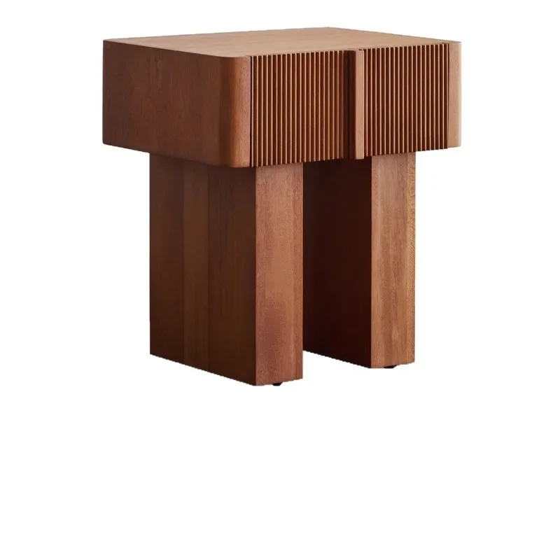 

American retro bedroom solid wood locker, medieval wabi sabi locker edge corner