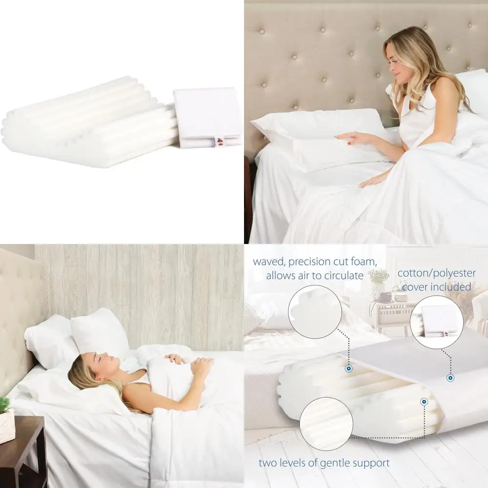 

Medium Firm Neck Support Pillow - 22 x 15 with Pillowcase | Core Products Econo Wave