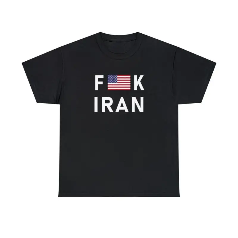 Anti Iran Shirt American Flag Tee Patriotic US T-Shirt Iran Sucks