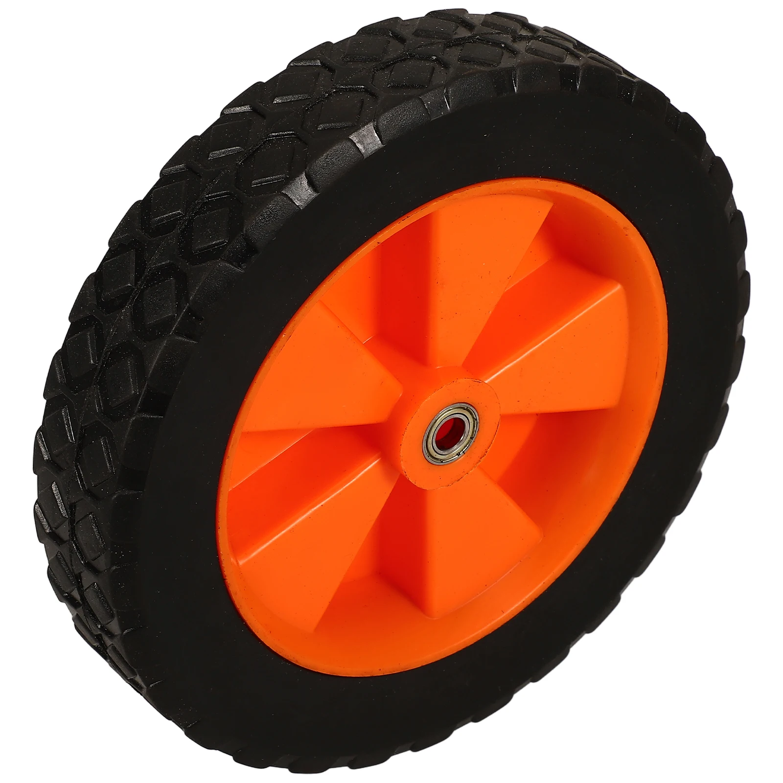 1pc Universal Rubber Replacement Durable Lawn Mower Kit Solid Cart For Garden Machine Mower Wheel Assembly Outdoor Wheel Set