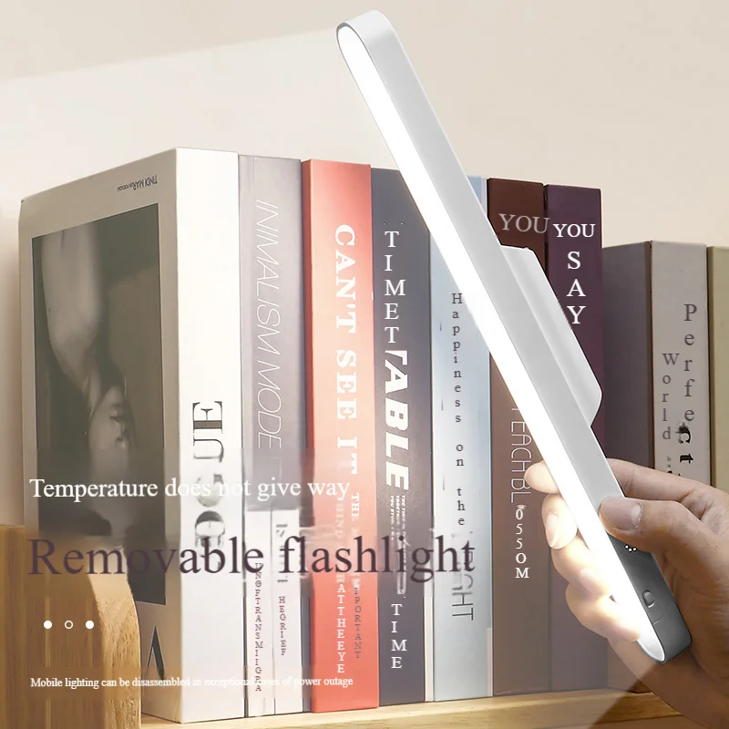 LED Eye Protection Bedroom Reading Desk Lamp Portable Touch Switch Bedside Night Light USB Charging Dimmable Hanging Desk Lamp