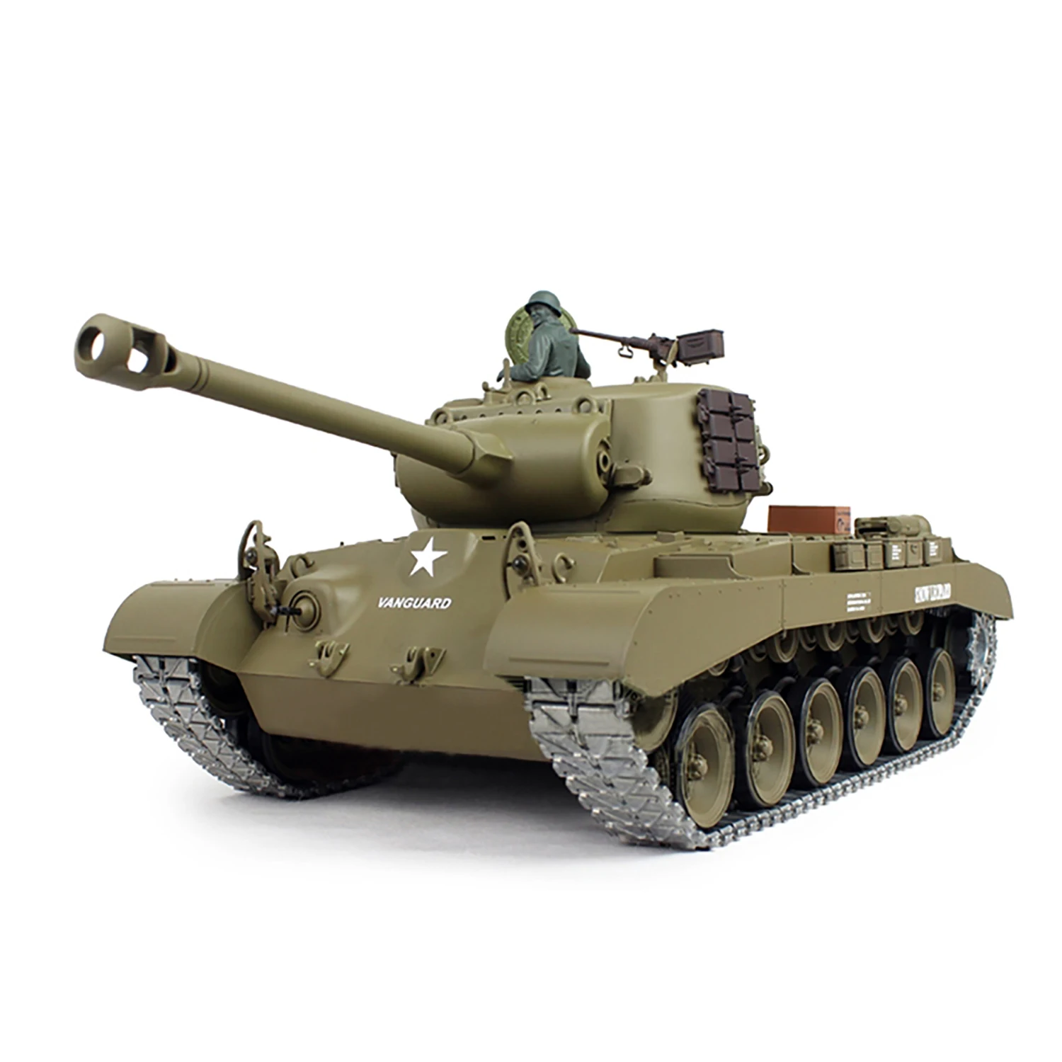 Heng Long 1/16 7.0 M26 Pershing RTR RC Tank 3838 Barrel Recoil 360° Turret Ready to Run Cars Gifts TH20326