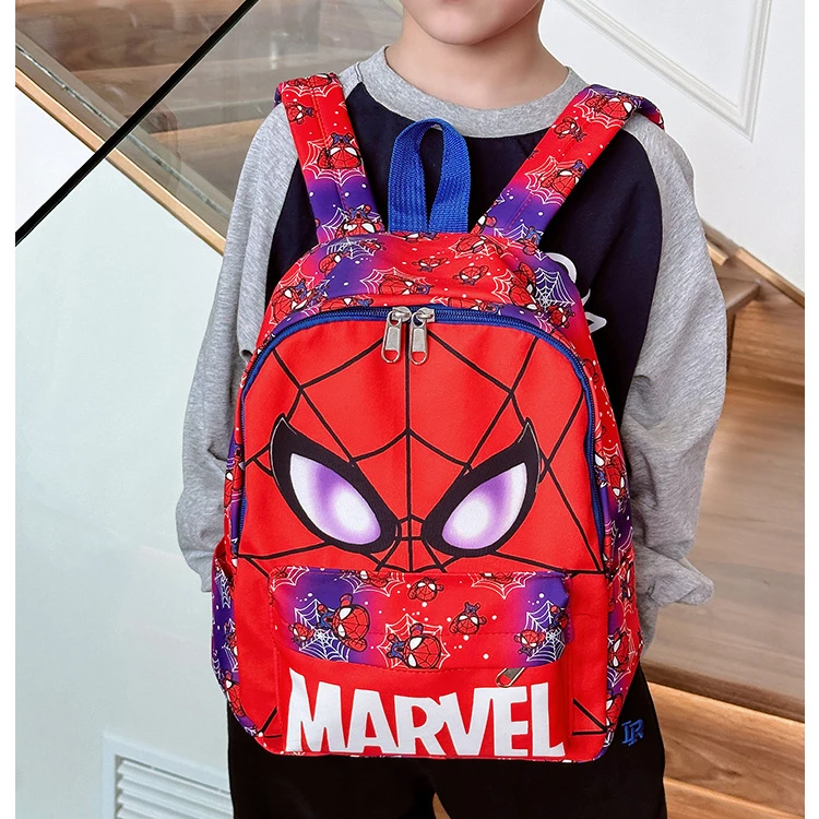 2024 Spiderman Backpacks Super Heroes Student School Bag Cartoon 3d Stereo Kindergarten Backpack Children's Travel Bag Gift