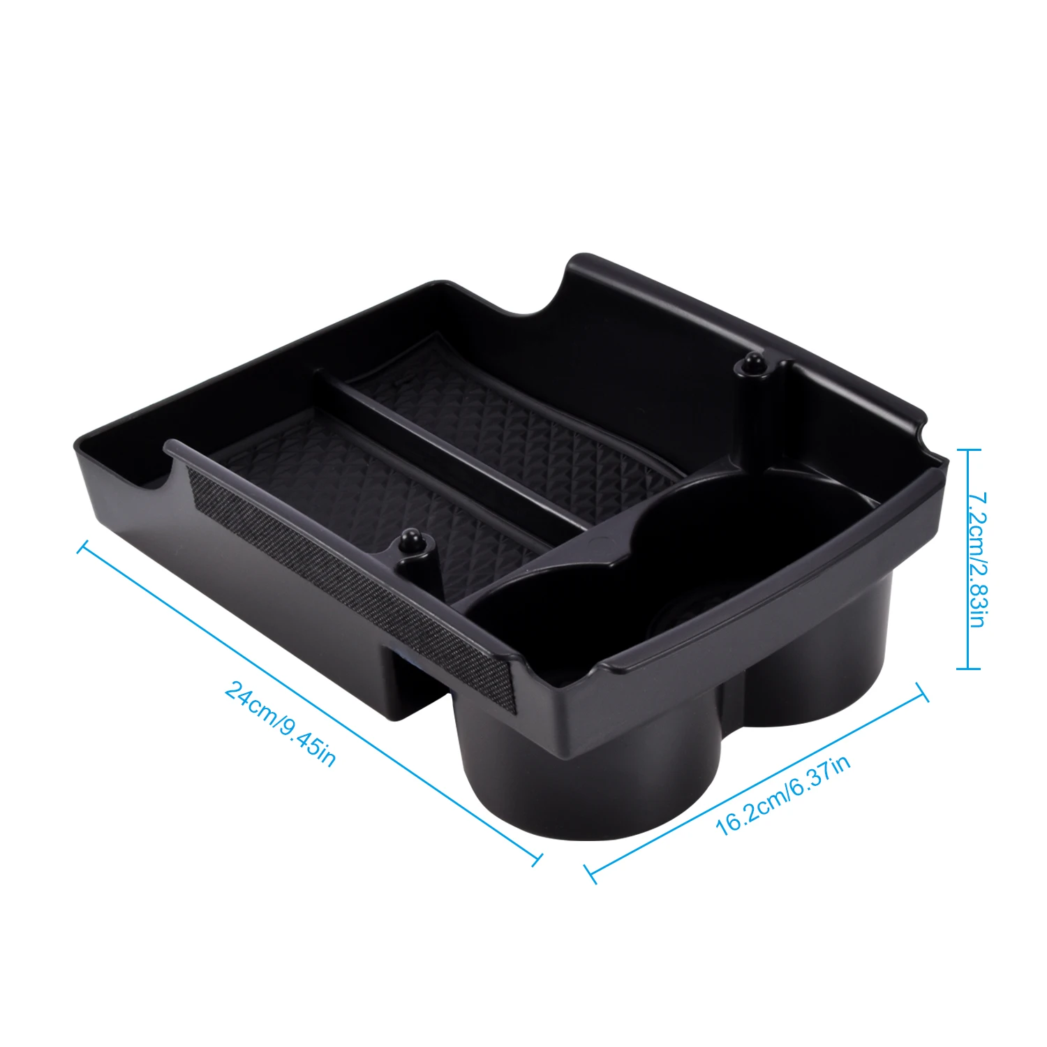 Per Tesla Model S Model X accessori Console centrale ABS Tray Organizer bracciolo centrale scatola portaoggetti inferiore muslimakes555520