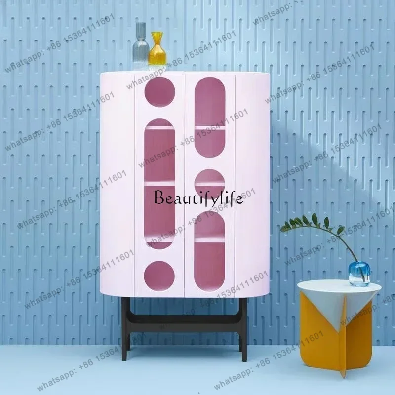 FG Simple Modern Dining Side Porch Cabinet Living Room Dining Room Storage Cabinet Creative PaintSSS