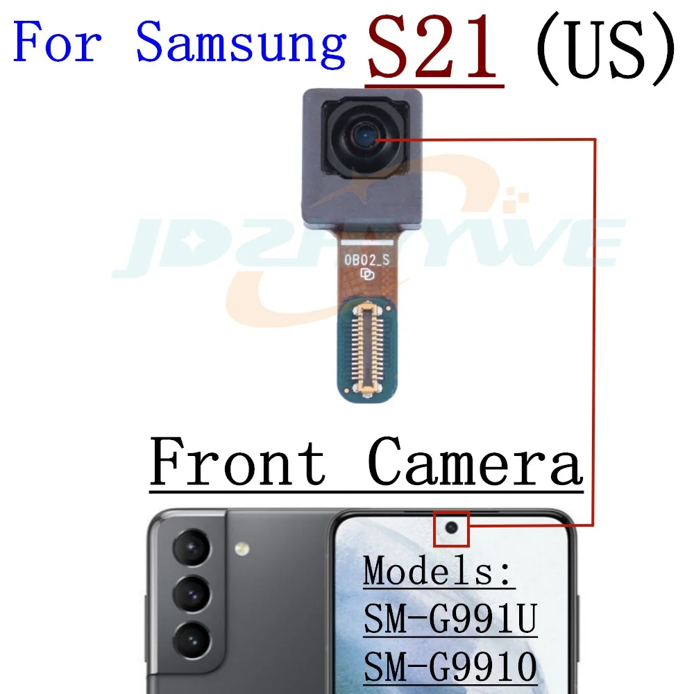 Front Rear View Back Camera For Samsung Galaxy S21+Plus Small Frontal Main Facing Camera Module Flex Replacement Parts