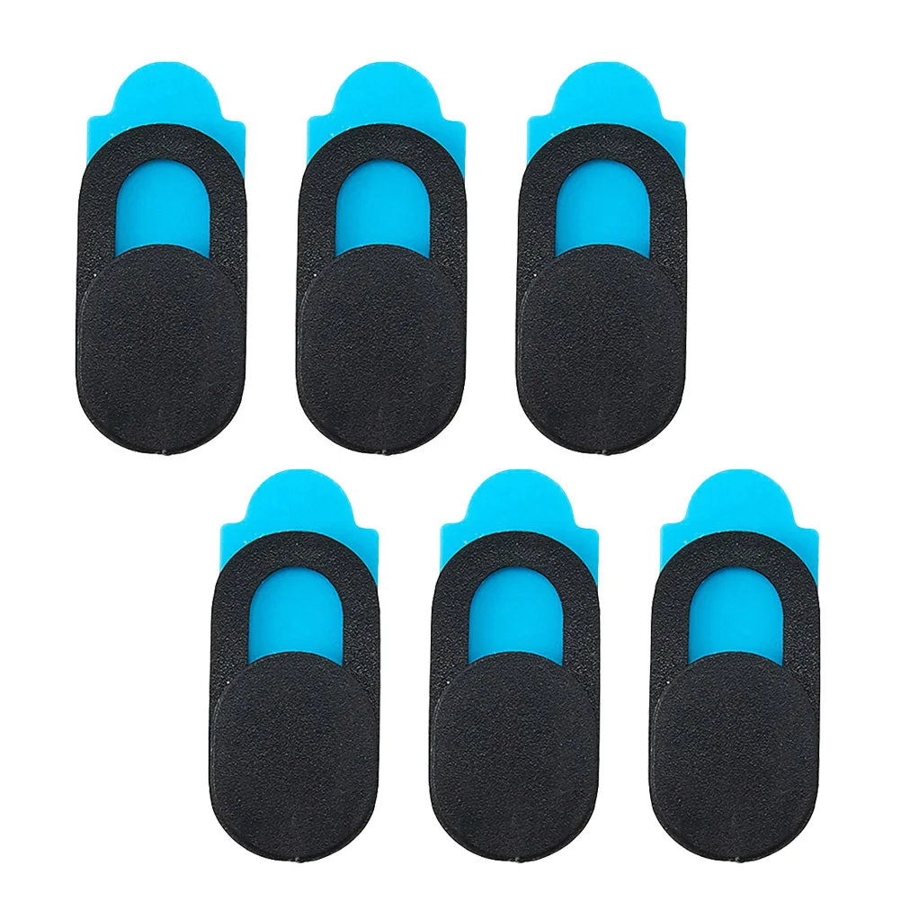 6pcs Webcam Cover Slider Plastic For Computer Laptop Tablet Smartphone Web Camera Security Privacy Protection Black