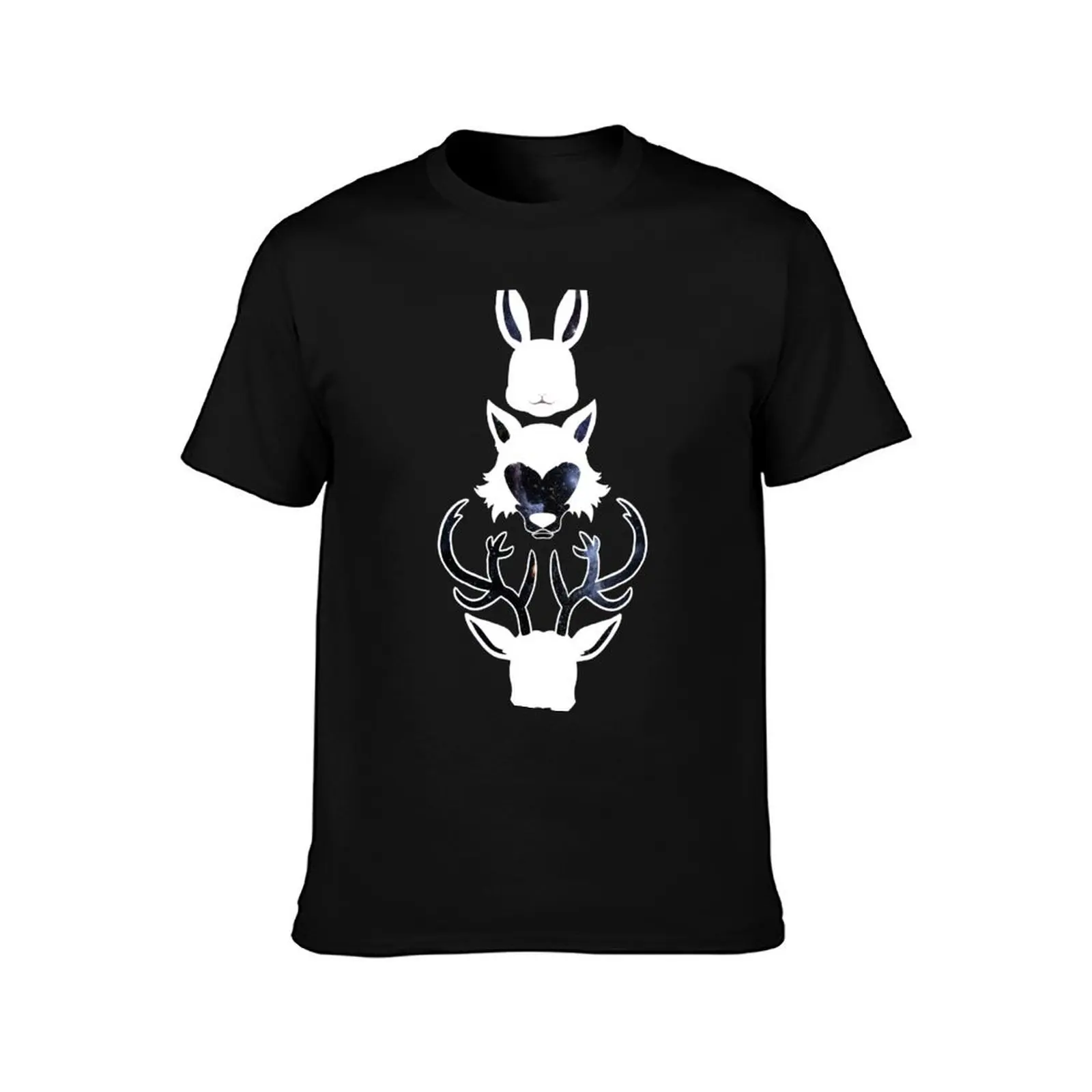 Copy of Beastars - Haru, Legoshi, Louis - Galaxy - Dark T-Shirt Regular Fit Plain Tee Shirt T-Shirt