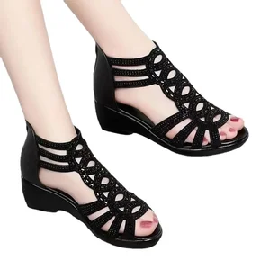 Römisch sandige Ledersandalen für Frauen, Damen Cunha -Schuhe, Freizeitdesignerschuh, Mode Nova, 2023 12 Hauptverkäufe Romão -Schuhe - №12