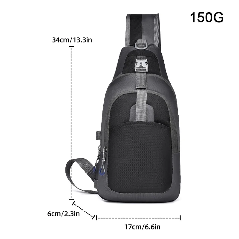 New Men's Shoulder Bag, Large Capacity Comfortable Lightweight Crossbody Bags Durable Functional Zoning Casual Men's Belt bag 가방