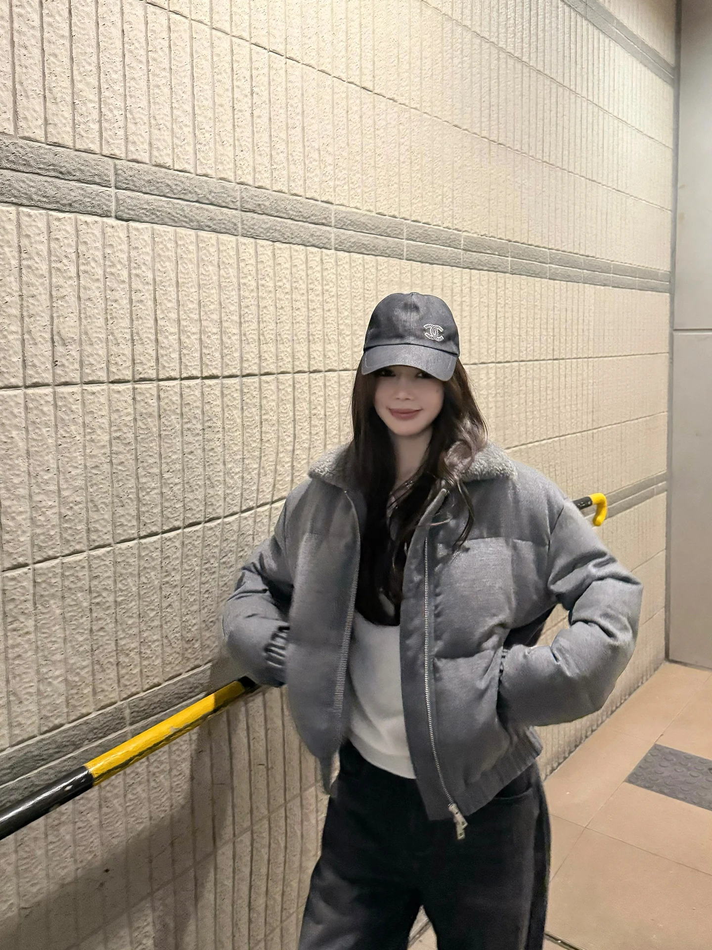 

Sister Titi ort Plu Collar down Jaet Women's Winter Woolen Tweed Fabric Warmth Simple Sle Ladies Coat