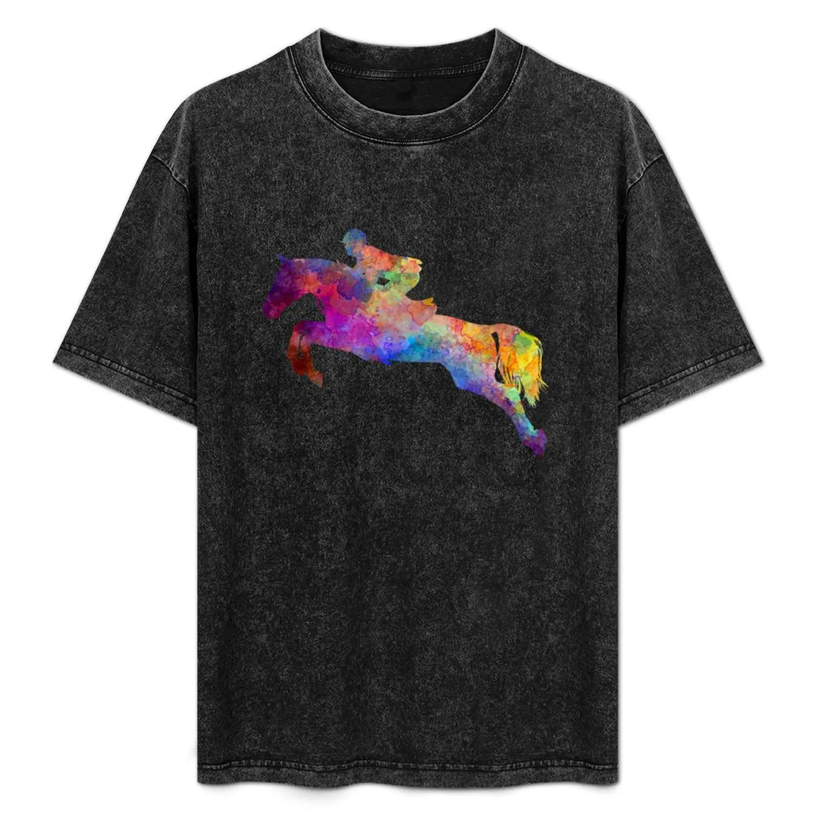 

Horse show 06 in watercolor T-Shirt Outdoor Sports Lightweight Tee