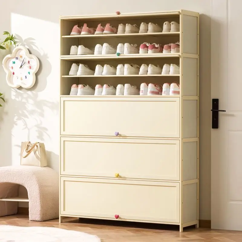 khusus. [-Bukti dan Tahan Lama] 2025 Lemari Sepatu Baru Kapasitas Besar Rak Sepatu Besar Lorong Masuk Rumah Multi-Laye