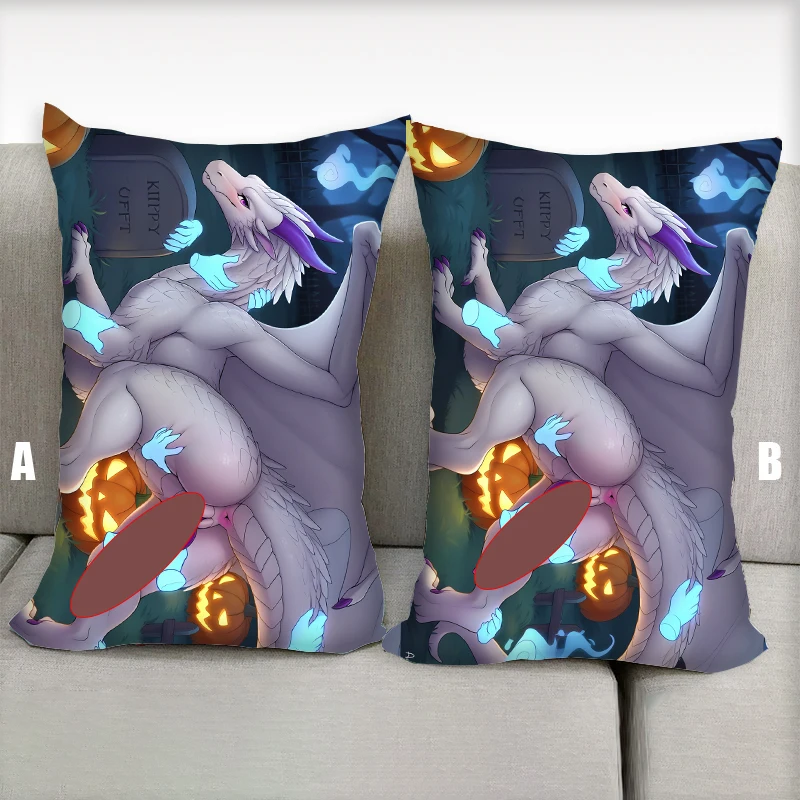 Anime Pillow Tundra Furry Dakimakura Nsfw Half body Cartoon Pillow Core Double Side Print