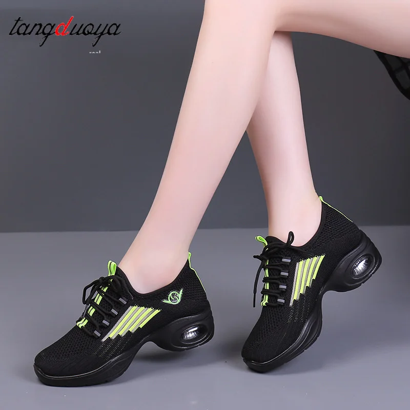 Women's Dance Shoes Soft Outsole Woman Breath Jazz Hip Hop Shoes Sports Sneakers Ladies Girl Modern Jazz Dancing 2025 view 4
