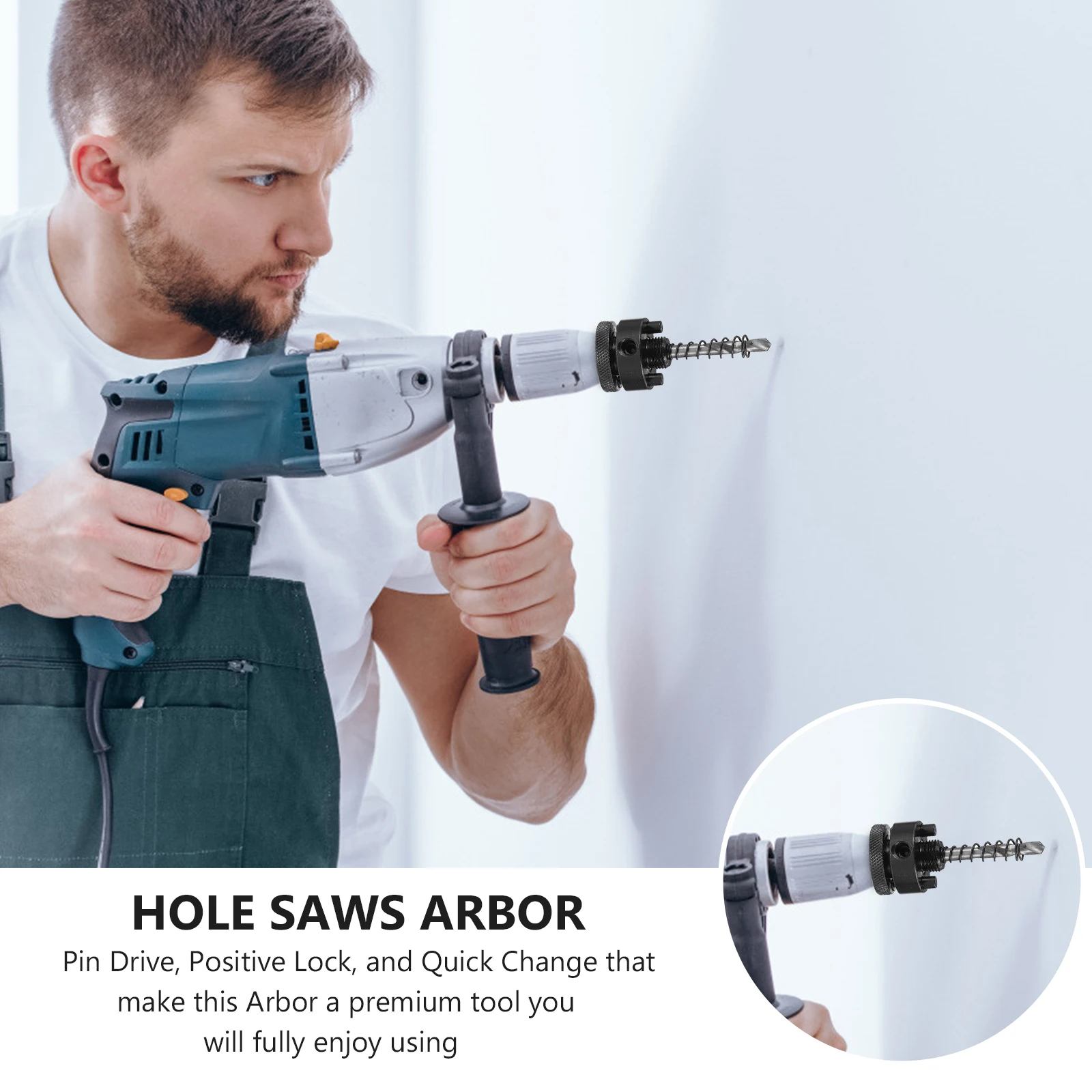 

Hole Opener Tool Bi-metal Mandrel Pilot Drill Extension Rod Galvanized Pipe Hole Arbor Handle Metal Mandrel Saw Blade