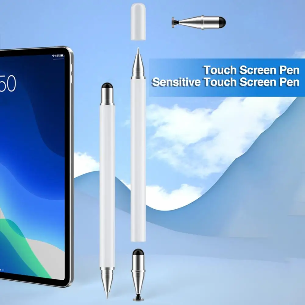 3-In-1 Touch Screen Stylus Pen Metal Penholder Capacitive Pen Sensitive Smart Writing Pen Universal Smooth Writing Tablet Pens